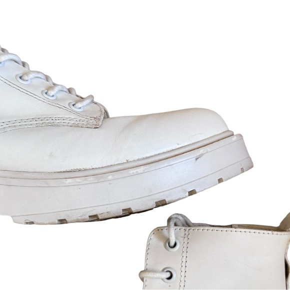 Steve Madden Tornado Combat Boot in White - Picture 7 of 9